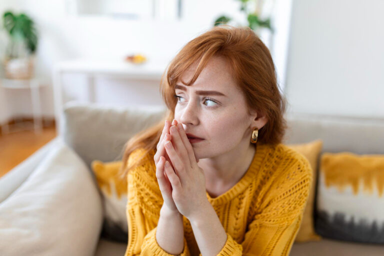 femme crise d'angoisse